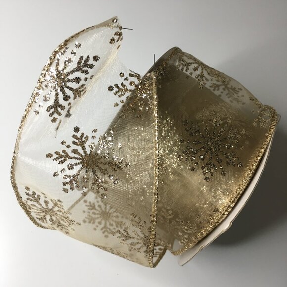 5 Rolls Wired Christmas Ribbon - Picture 11 of 13